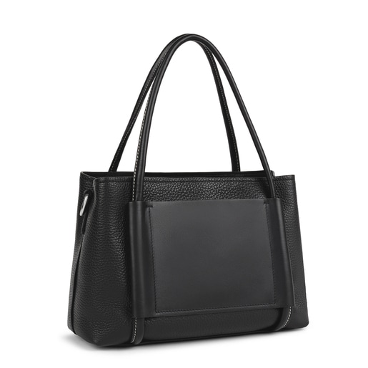 Medium black Leather TOUS Empire City bag | TOUS