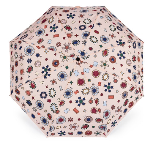 Pink Teatime Folding umbrella