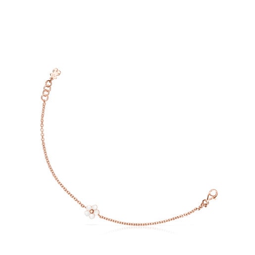 Bracelet Real Sisy en Or Vermeil rose avec Perles