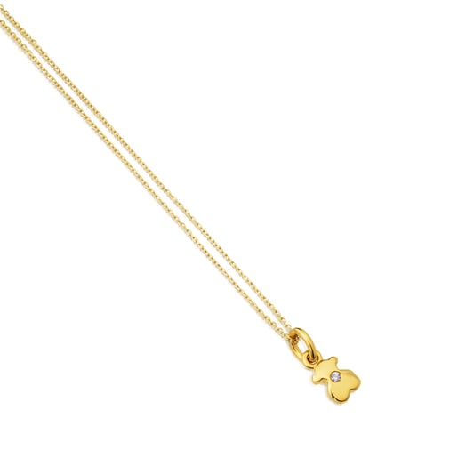 Gold Somni Necklace with Diamond