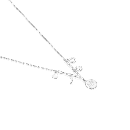 Silver TOUS Good Vibes Mama charms Necklace
