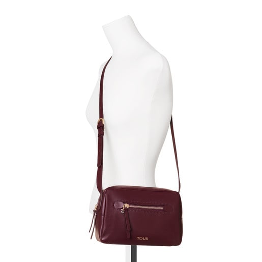 Burgundy Leather Tulia Crossbody bag