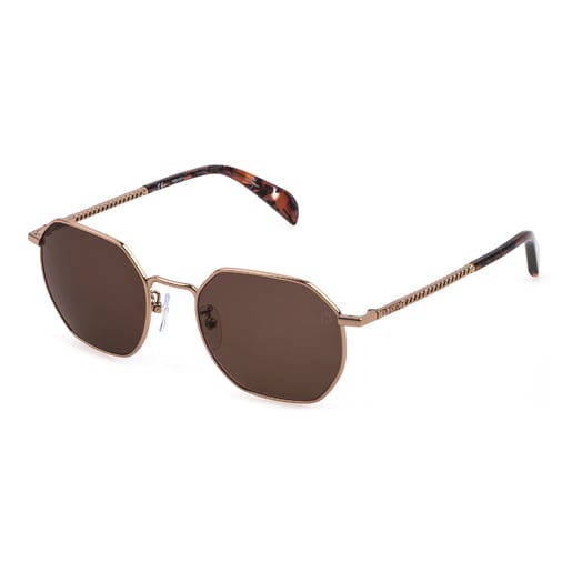 Chain Logo camel sunglasses