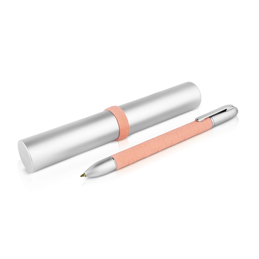 Bolígrafo de aluminio y silicona naranja TOUS Writing