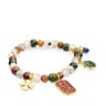 Silver Vermeil TOUS Good Vibes Bracelet with Agates