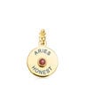 Vermeil Silver TOUS Horoscopes Aries Pendant with Ruby