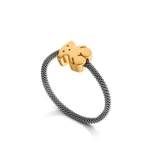 Gold and Steel Sweet Dolls Ring | TOUS