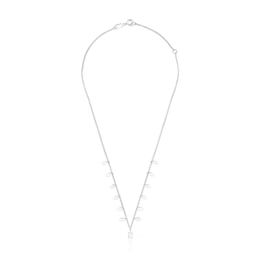 Collier Fragile Nature feuilles en Argent