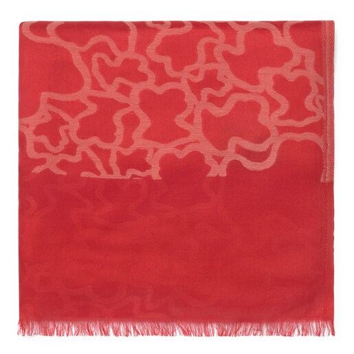 Fulard Aradia Jacquard vermell