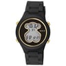 Montre D-Bear en polycarbonate avec bracelet en silicone noir