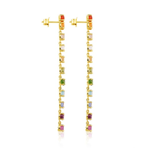 Gold Mix Color Earrings