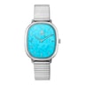 Steel Heritage Gems watch with Turquoise sphere