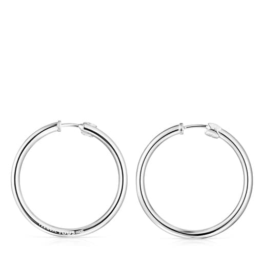 TOUS Basics Large Earrings in Silver