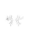 Boucles d’oreilles Fragile Nature feuilles en Argent