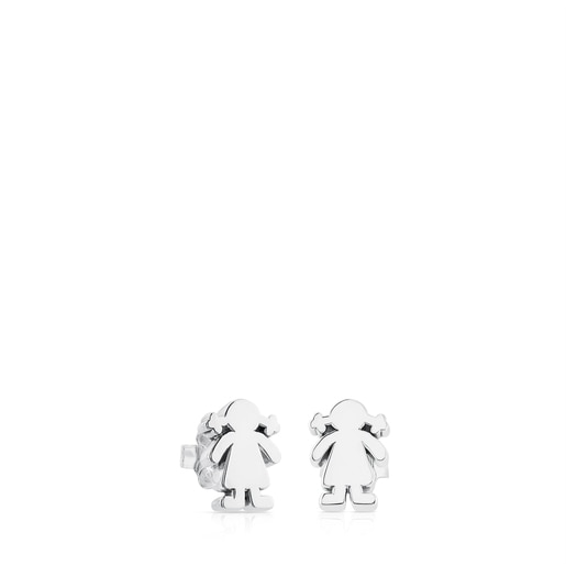 Silver Sweet Dolls girl Earrings | TOUS