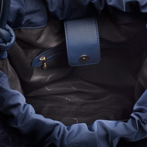 Navy blue Nylon Doromy Warm Shoulder bag