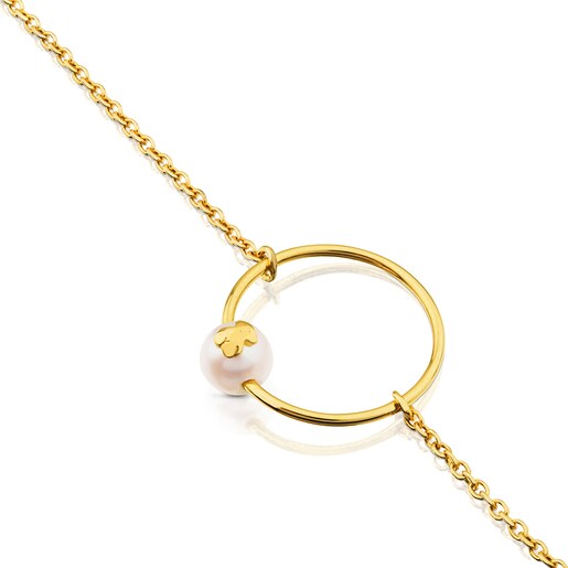 Gold Icon Pearl Bracelet with Pearl