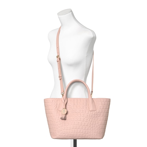 Capazo Sherton de Piel rosa