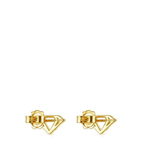 Silver Vermeil diamond Job Earrings
