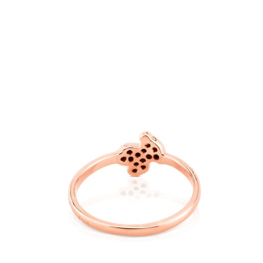Pink Vermeil Motif Ring with Spinel