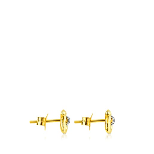 Gold Cruise Earrings with Diamonds 