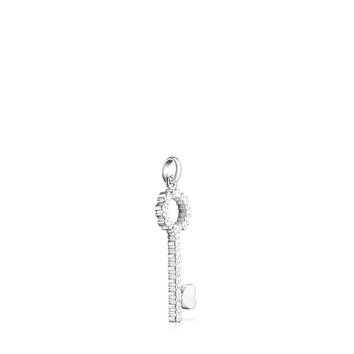 Silver San Valentín key Pendant