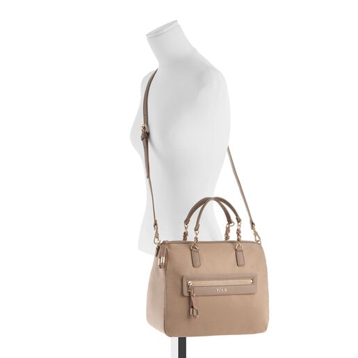 Sac bowling Brunock Chain en Toile de couleur pierre