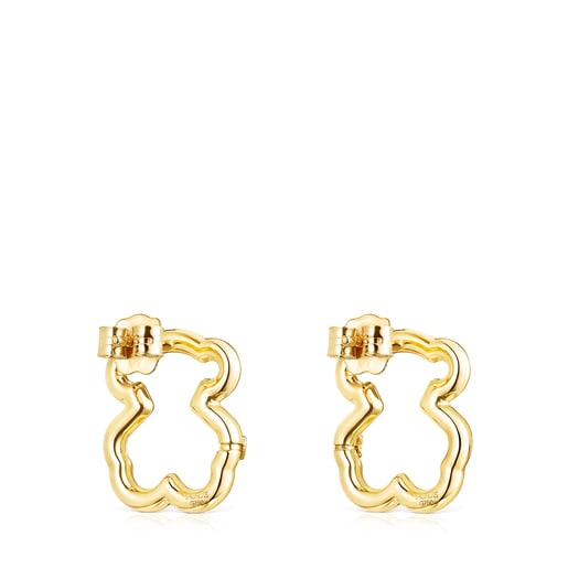 Gold Hold Bear Earrings