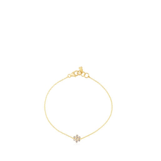 Gold Gem Power Bracelet with Diamonds