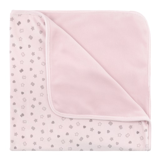 Baby Bear swaddle blanket in Pink . | TOUS