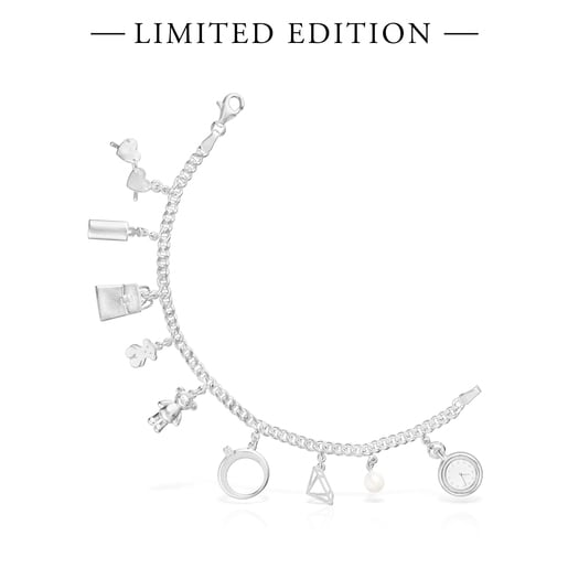 Srebrna bransoletka z kolekcji Since 1920 z perłą i topazem − Limitowana edycja