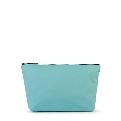 Medium coral-mint colored Kaos Shock Reversible Handbag