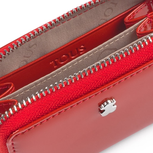 محفظة نقود Dorp متوسطة الحجم باللون الأحمر