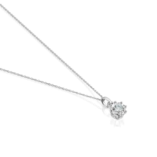 Collier Les Classiques rosace moyenne en Or blanc et Diamant