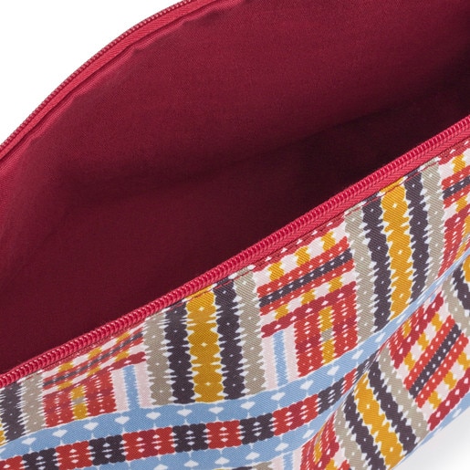 Petit sac Kaos Shock Tartan réversible multicolore/rouge