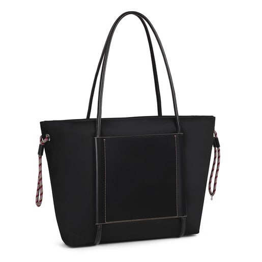 Large black Empire Soft Tote bag