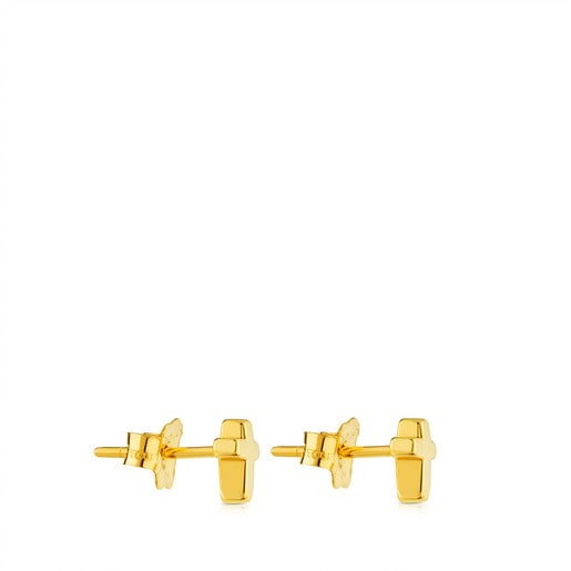 Gold Sweet Dolls XXS Earrings Cross motif. Stud lock.