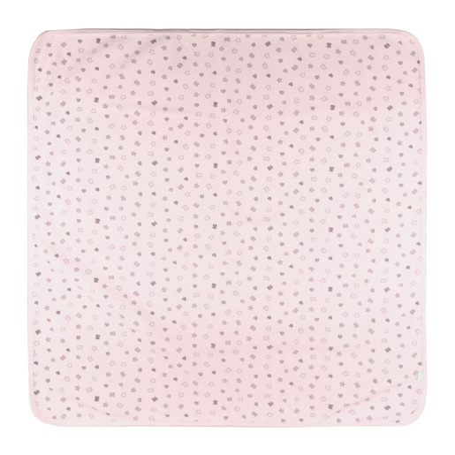 Baby Bear swaddle blanket in Pink . TOUS