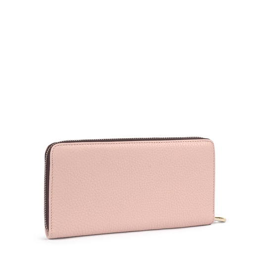 Средний кошелек New Leissa из бледно-розовой кожи