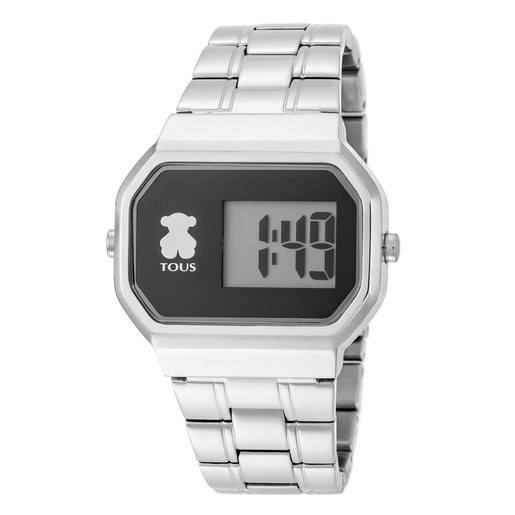 Steel D-Bear Digital Watch