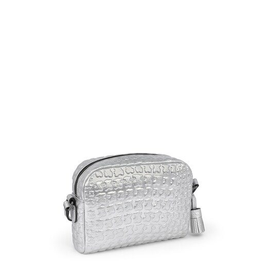 Bandolera Sherton plata de piel