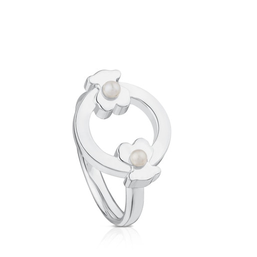 Silver Super Power Ring with Pearls