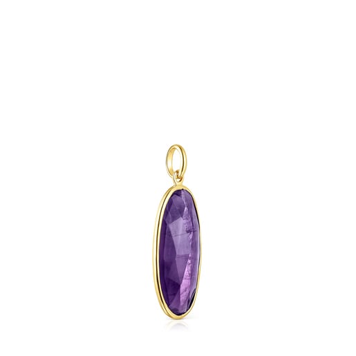 Gold Luz Pendant with Amethyst | TOUS