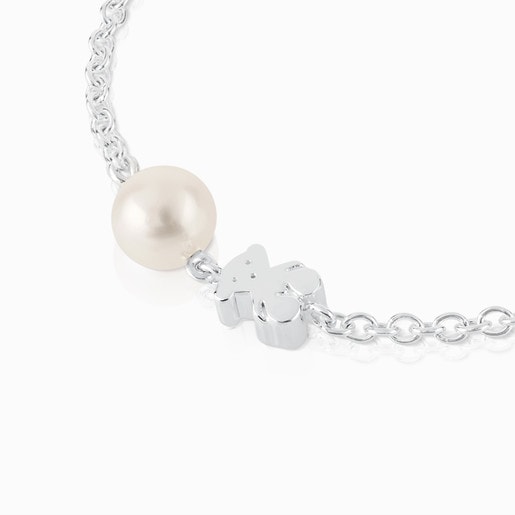Silver Sweet Dolls Bracelet with pearl