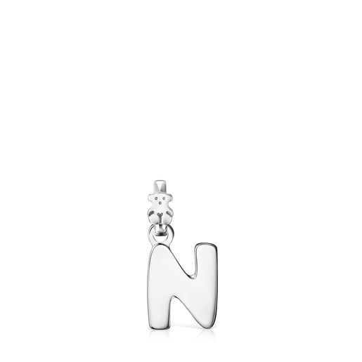 Μενταγιόν Alphabet από ασήμι με το γράμμα N