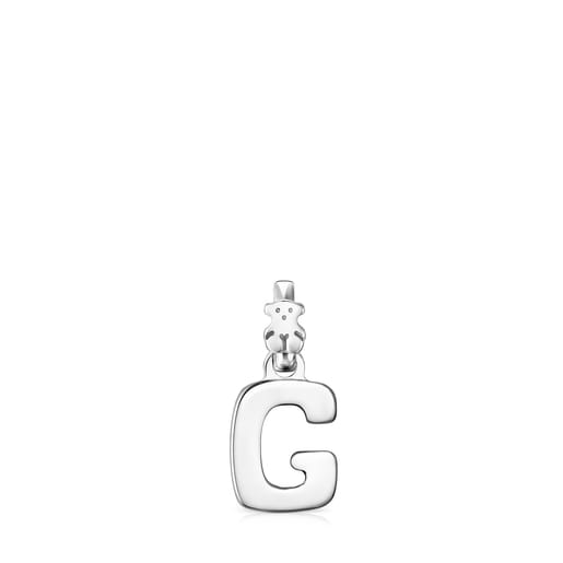 Colgante letra G de plata Alphabet