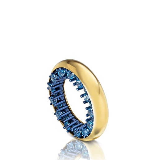 Cem Titan anillo talla 52 señora joyas bicolor mehrsteiner circonitas ct6-161