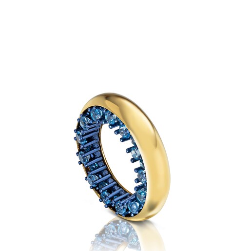 Anillo tous azul store