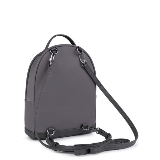 Mini gray Nylon Laina Backpack