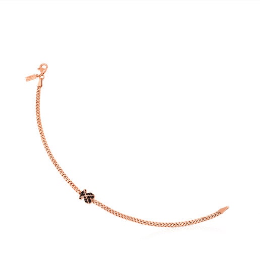 Pink Vermeil Silver Tack Bracelet with Spinel